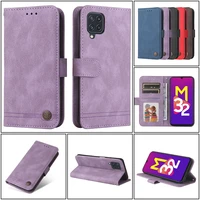 fashion flip magnetic leather cases for samsumg galaxy m02 m02s m11 m12 m22 m32 m40s m42 m52 f02s f12 5g bracket wallet cover