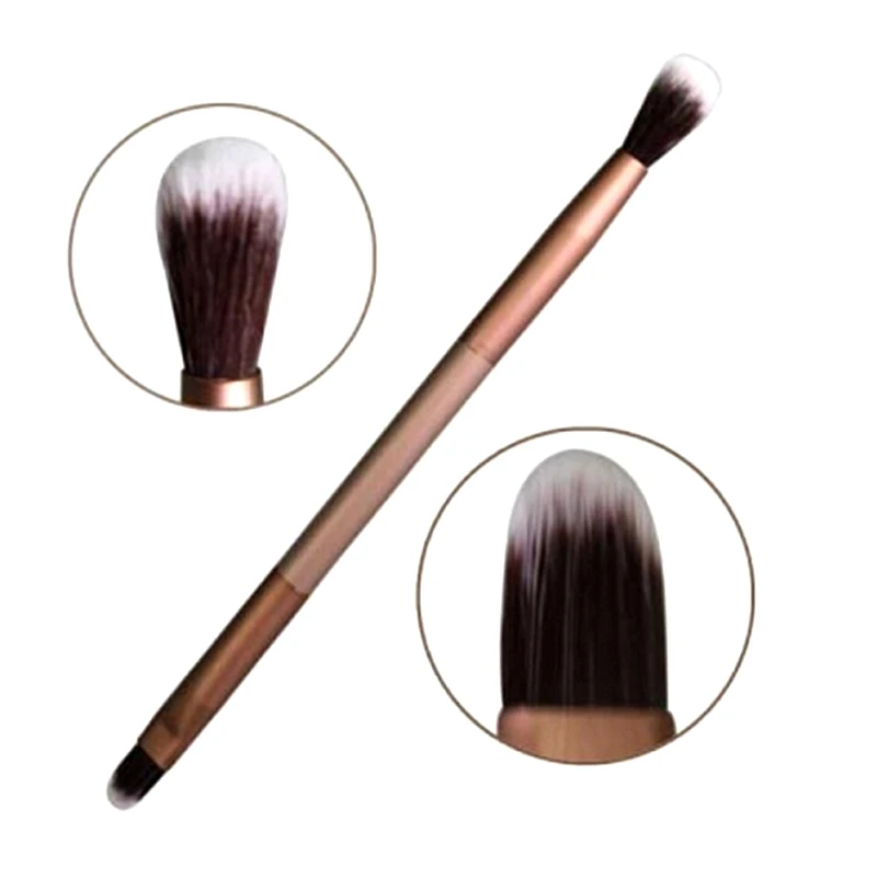 Двухсторонняя Кисть для макияжа кисти теней век растушевка бровей подводки