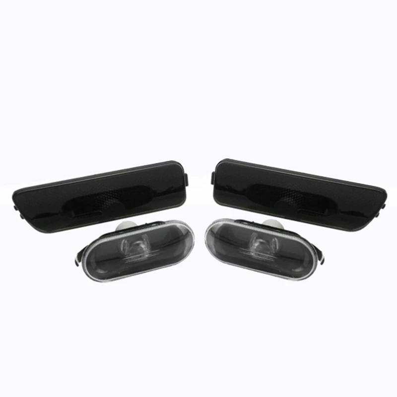 

4Pcs Car Front Bumper + Fender Side Marker Light Turn Signal Light Lamp Repeater for GOLF JETTA MK4 1999-2005
