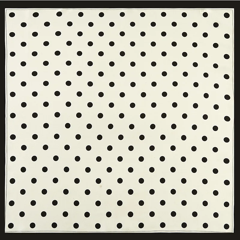 

2020 New Style Dot Printed Silk Scarf Elegant 53*53CM Square Soft Smooth Scarf Fashion Women Spring Autumn Silk Scarves