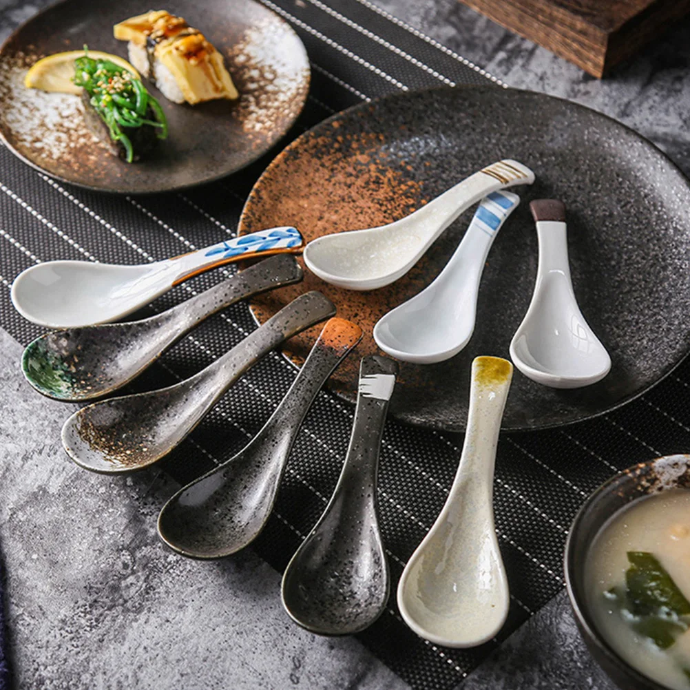 3 шт. Керамика японский Стиль практичный ложки для риса ковши товары дома