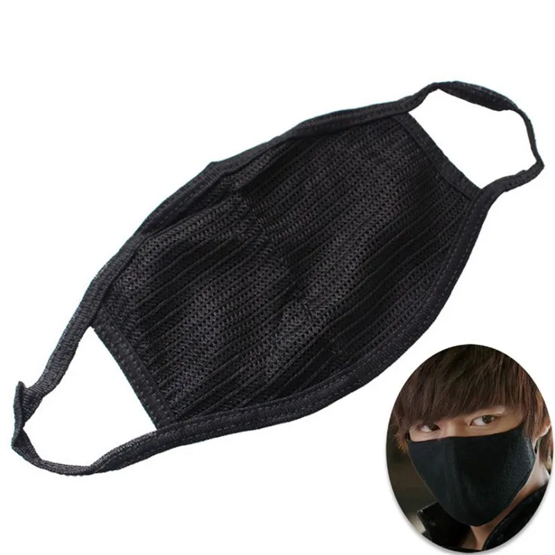 Хлопковая маска унисекс черная Пылезащитная дышащая зимняя 1 шт. | Аксессуары для