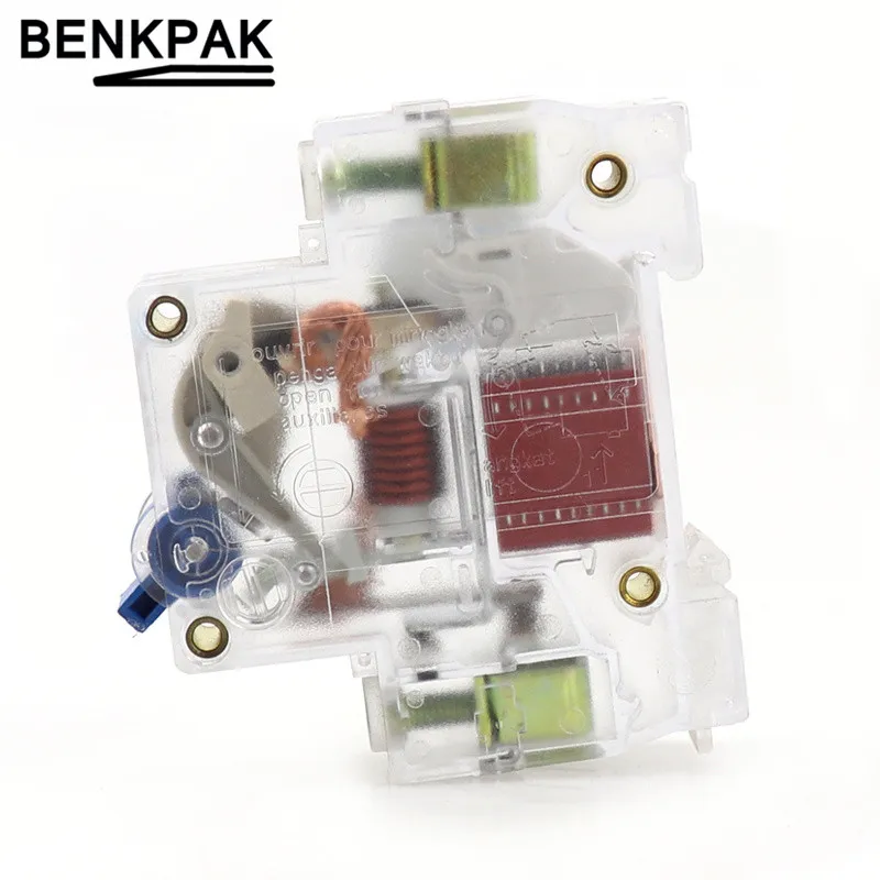 DZ47-63 1P DC 6A 10A 16A 20A 25A 32A 40A 50A 63A прозрачный DC250V Мини автомат защити цепи