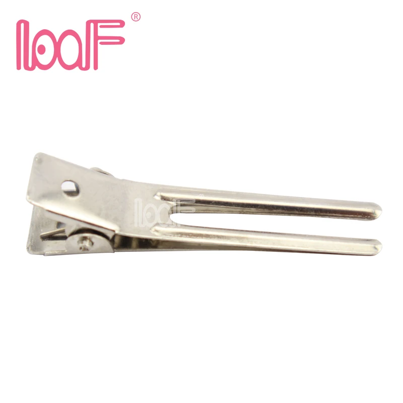LOOF 100 шт. 45 мм зажимы для волос с двойным зубцом аллигатор металлические заколки