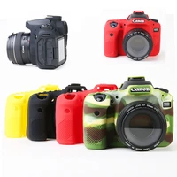 rubber silicone armor skin case body cover protector frame dslr camera bag for canon eos 60d 77d 80d 90d new