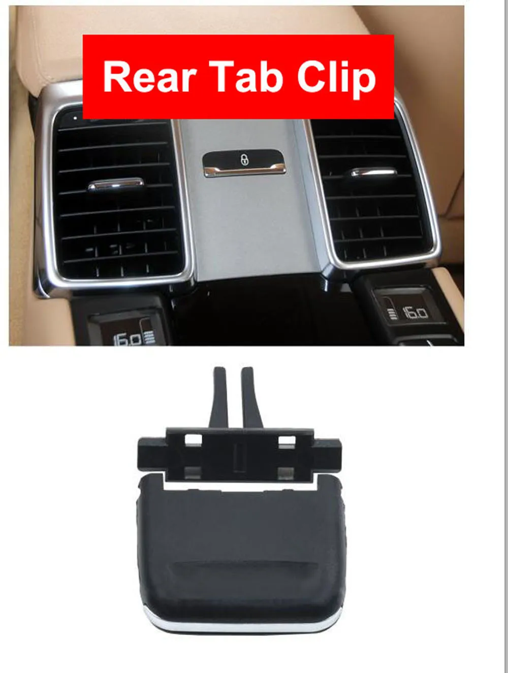 

Car Front Left / Right Air Conditioning Center A/C Vent Grille Silder Outlet Tab Clip Repair Kit For Porsche Panamera 2010-2016