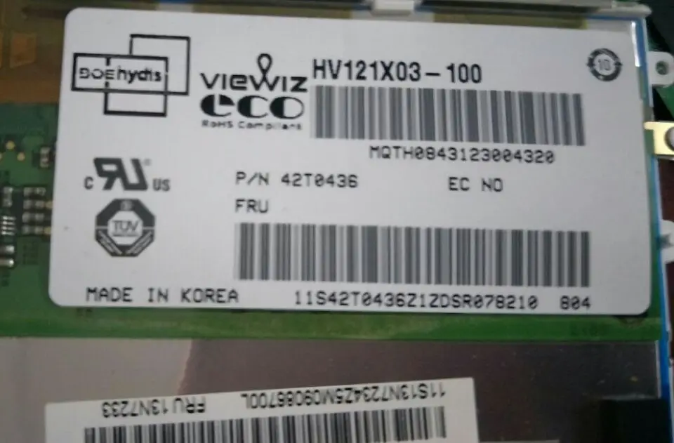 HV121WX6 110 HV121X03 100 HV121P01 101 ЖК дисплей экран дисплея|Мониторы| |