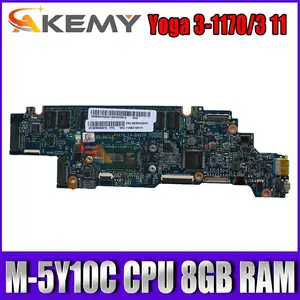 for lenovo yoga 3 1170 yoga 3 11 laptop motherboard with sr23c m 5y10c cpu 8gb ram aizy0 la b921p 5b20h33238 100 test free global shipping