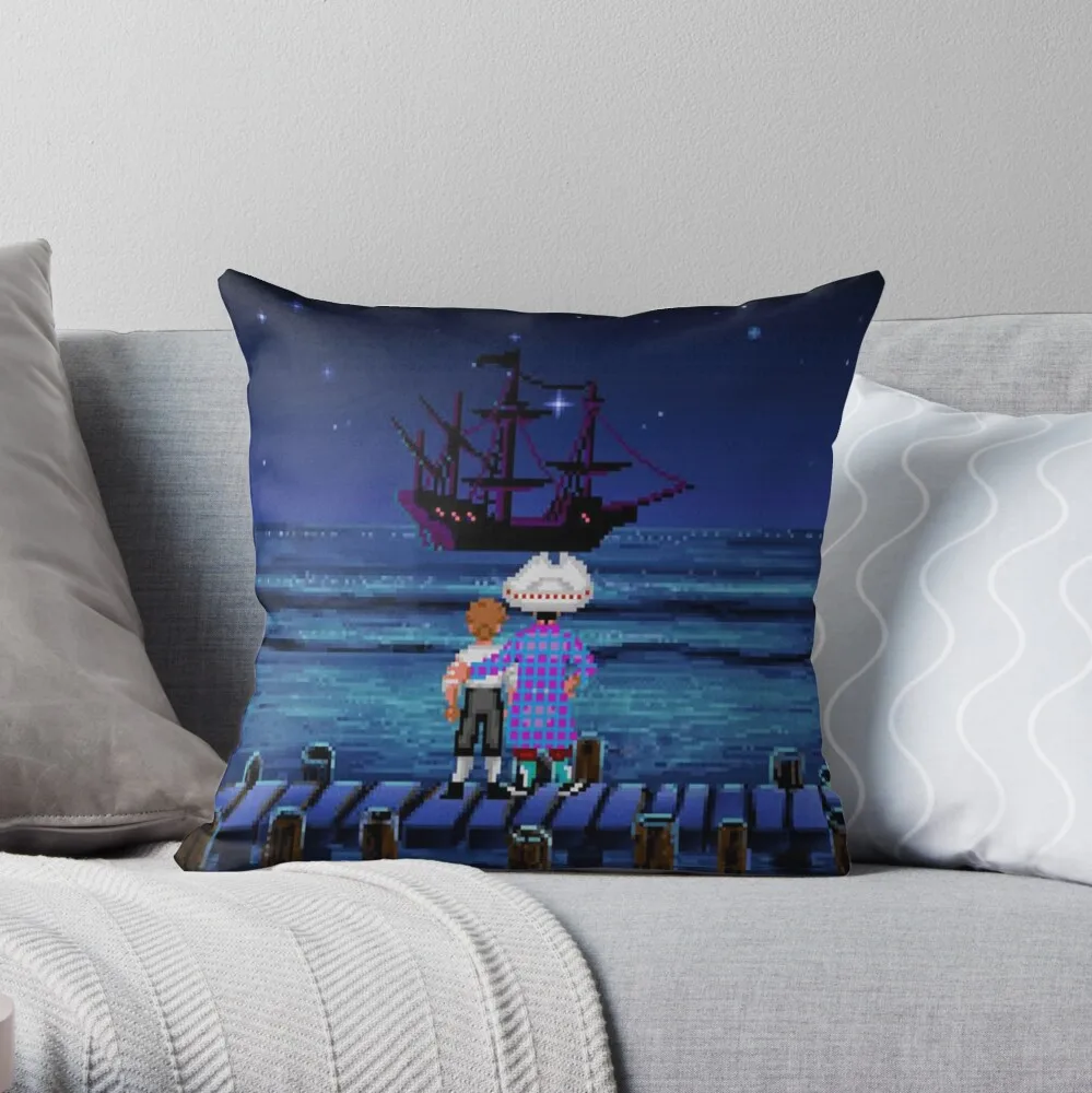 

Guybrush & Stan (Monkey Island) Throw Pillow Pillowcase Cushion Cover Home Decorative Sofa Pillow Cover Cushion Cover 40x40cm