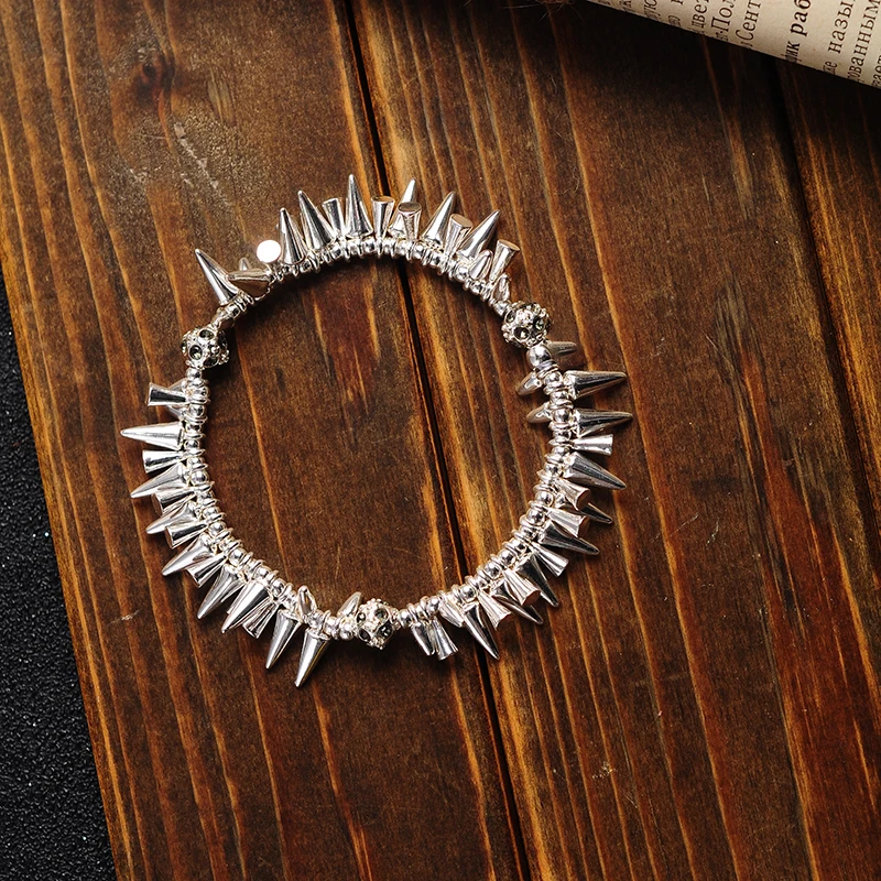 Винтаж подвеска в стиле панк браслеты с заклепками для женщин Горячая Распродажа