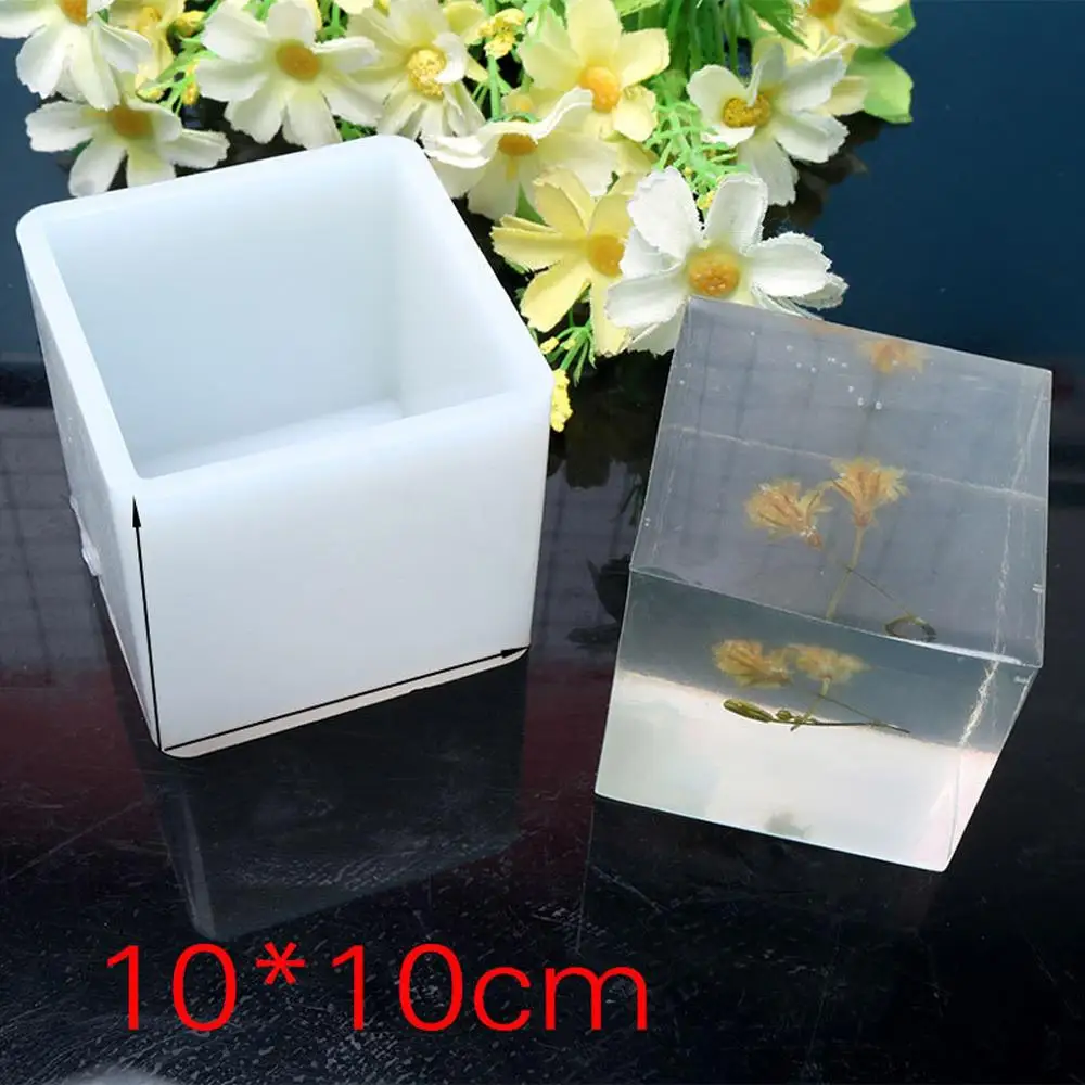 

10cm/4" Super Large Cube Square Silicone Mold Resin Casting Jewelry Making Tools