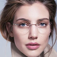 titanium rimless reading glasses ultra light women alloy rimless reading eyeglasses presbyopic glasses 1 00 to 4 00
