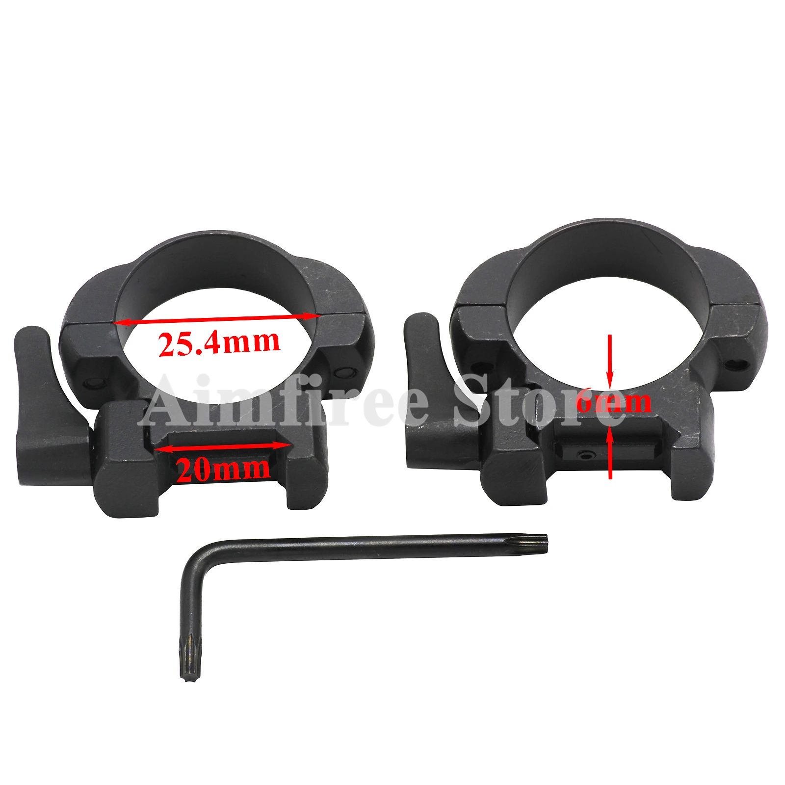 Рычаг QD Lock 25 4 мм 1 дюйм крепление для прицела стальное низкопрофильное планка