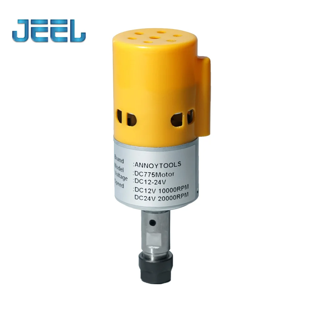 

Двигатель постоянного тока 12 В 775 12-24 в 10000-20000 ОБ/мин с большим крутящим моментом, двойная шарикоподшипниковая щетка для фрезерного станка с ЧПУ 3018