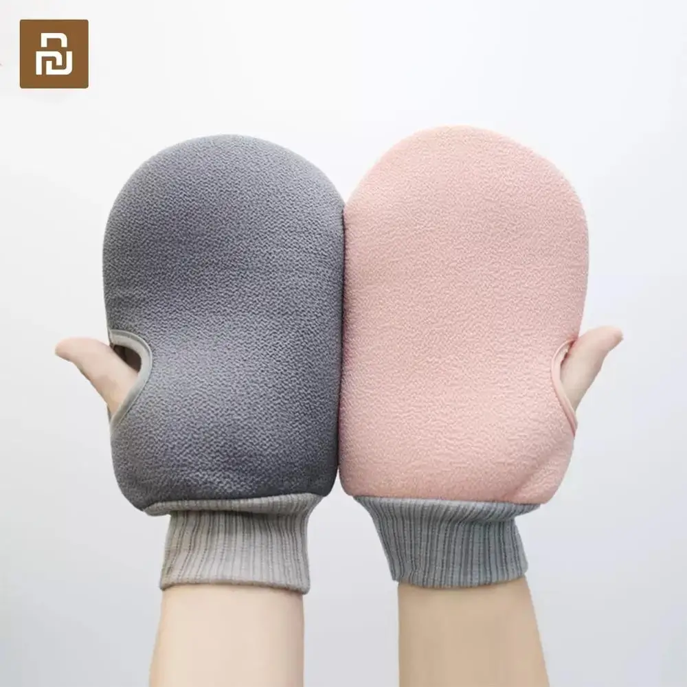 Qualitell моющиеся перчатки для ванной задний душ скребок скраб чистки