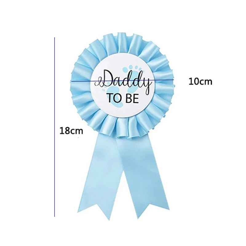 Значок с лентой голубого и розового цвета для мальчиков девочек | Дом сад