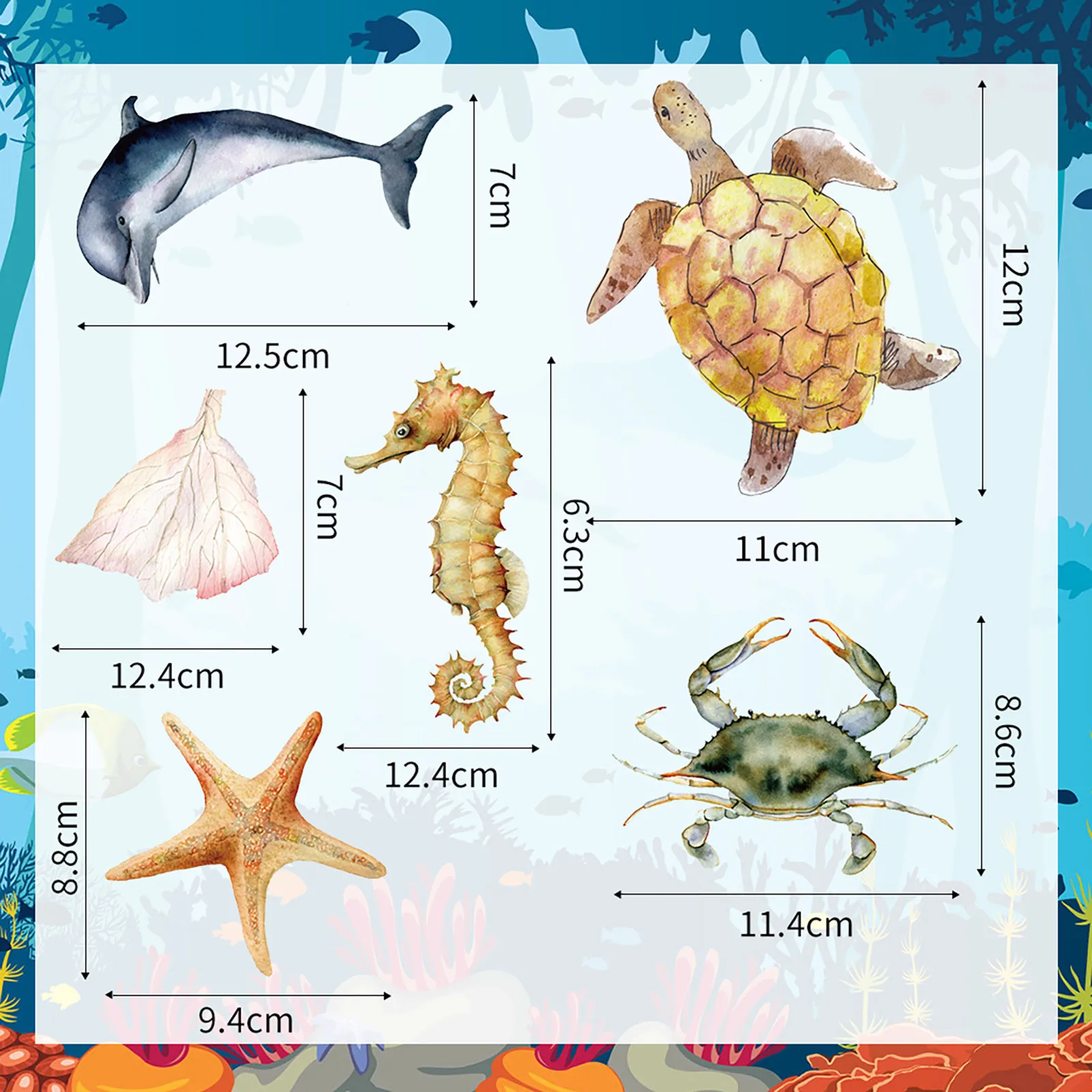 

Wall Stickers Home Decor Marine Life Household Glass Stickers And Decorations Home Decoration Gifts For Children Window Sticker
