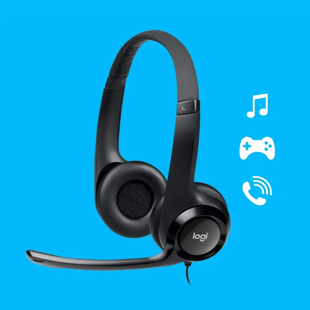 NEW Logitech USB Headset H390 with Noise Cancelling Mic MEETING CLASS LECTURE | Электроника