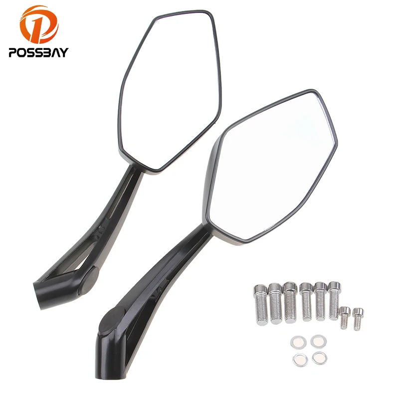 

Posbay универсальное зеркало для мотоцикла задние боковые зеркала бар торцевые зеркала для Harley Touring Cruiser Honda Yamaha ретровизор