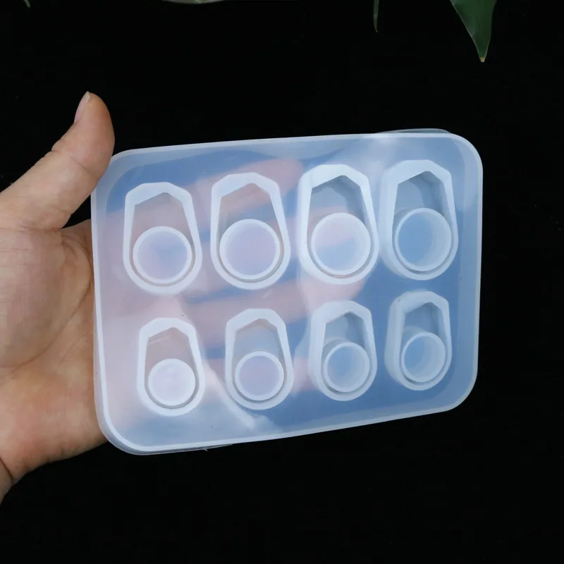 

DIY Crystal Epoxy Ring Pendant Silicone Mold Handmade Craft Epoxy Resin Mold Bracelet Jewelry Making Mold