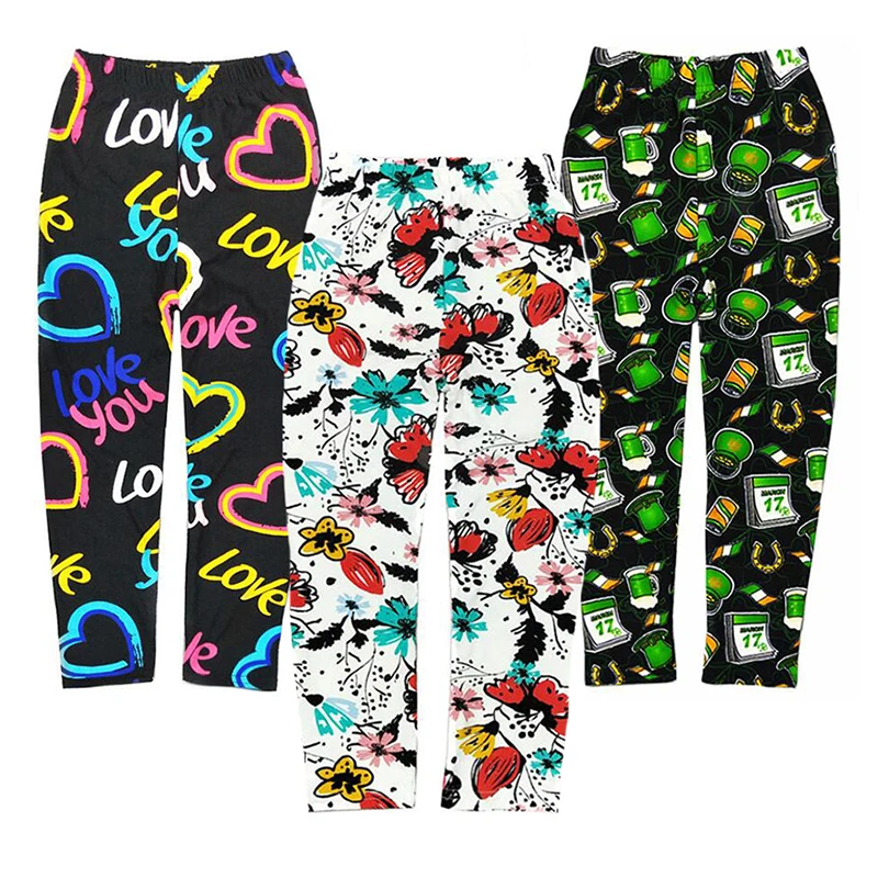 Детская одежда милые леггинсы для девочек сезон весна лето штаны мальчиков с