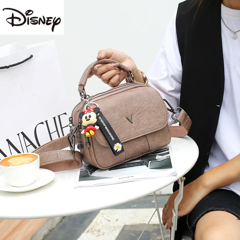 

Disney 2021 New Trendy Ladies Handbag Fashion Broadband Soft Leather Simple Large Capacity Ladies Shoulder Messenger Bag