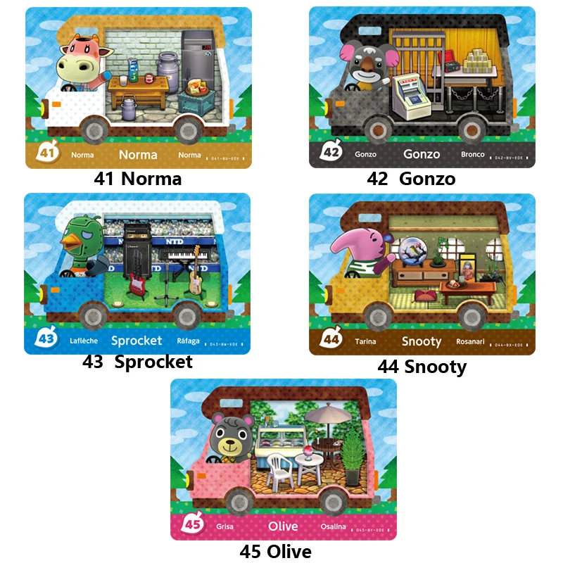26-50 животное пересечение Amiibo CV карточка автомобиля новый лист Добро пожаловать NFC