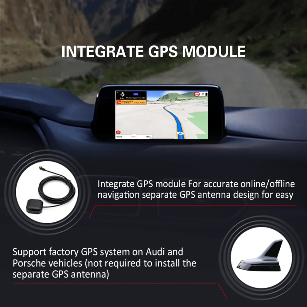 

OTTOCAST U2-Smart Android AI BOX for Cars with Factory Apple Carplay 2+16G