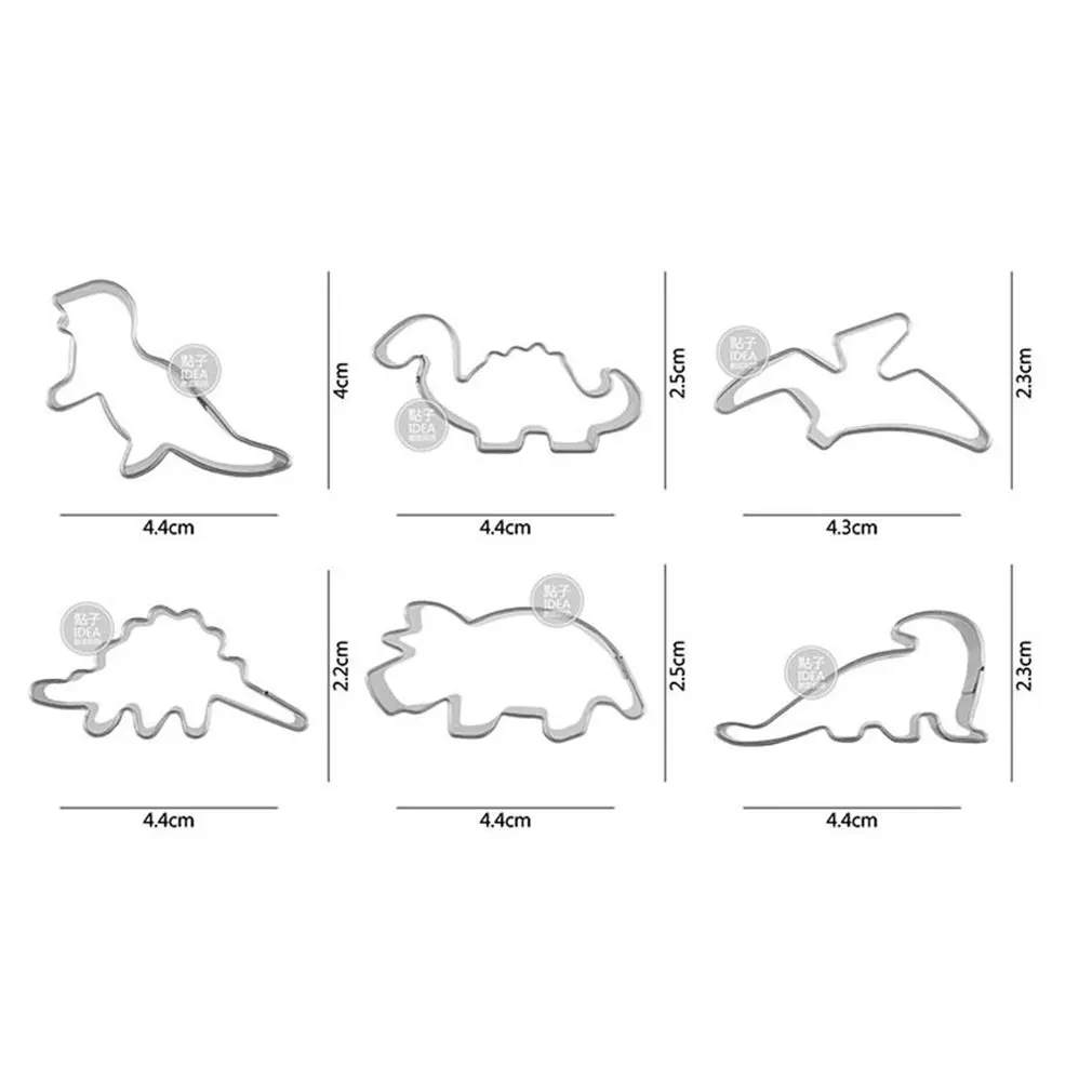 6 шт День Рождения выпечки печенья резак формы Динозавр джунгли для вечеринки в