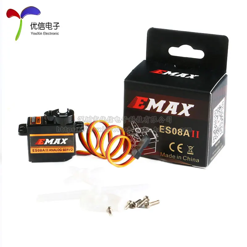 

EMAX ES08A II simulation servo 9 g plastic gear is/server