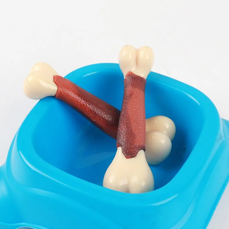 Игрушка для собак со вкусом говядины Жевательная кость прочная чистки зубов