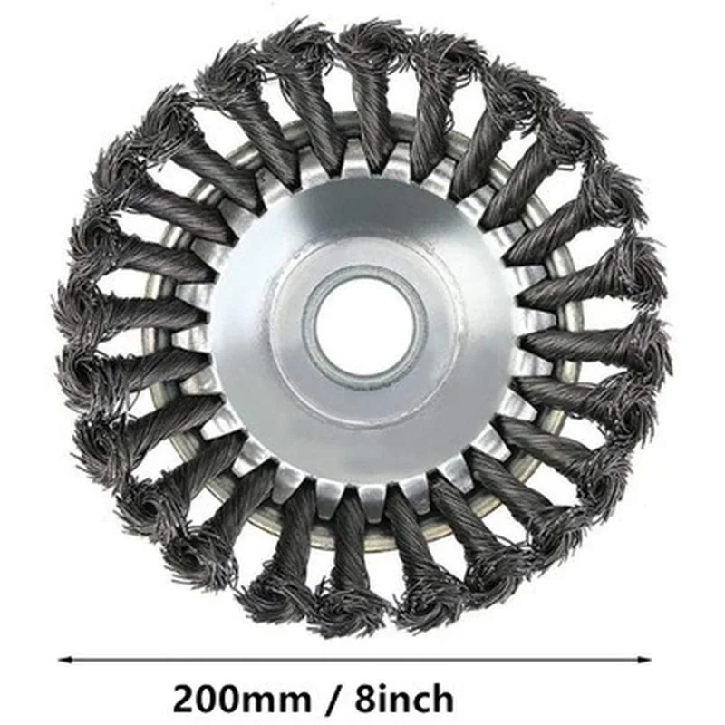 6 8 дюймовая головка газонокосилки Углеродистая стальная проволока защита от