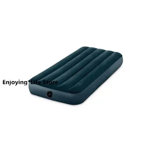 Original Go Out Home Inflatable Bed Dream Green Single Line Pull Air Bed Flocking Inflatable Mattress Muebles De Dormitorio