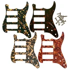Великолепные детали Pleroo, накладки для гитары 3 P90, накладки для гитары, 11 отверстий для винтов, накладки для гумбакера 3 P90S с рисунком пламени