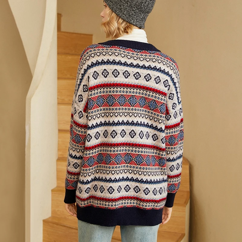 

The New Fashion In 100% Pure Cashmere Sweater Pullover V Neck Knitwear Sweater