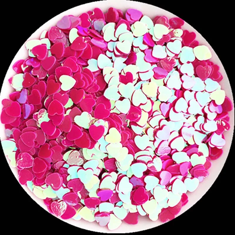 4 мм персиковые блестки в форме сердца для ногтей патчи творчества аксессуары