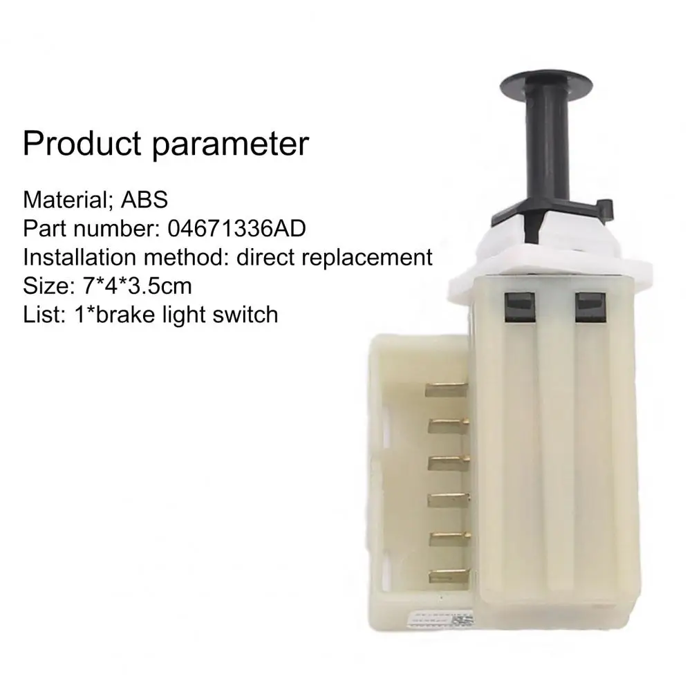 

Brake Light Switch Simple Sensitive ABS Car Brake Stop Lamp Switch 04671336AD for Dodge/for Chrysler/for Jeep