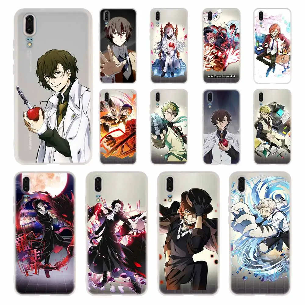Мягкий чехол из ТПУ для Huawei P30 P40 P20 Pro P10 P9 Lite P Smart Z 2020 Japan anime bungou stray dogs Dazai