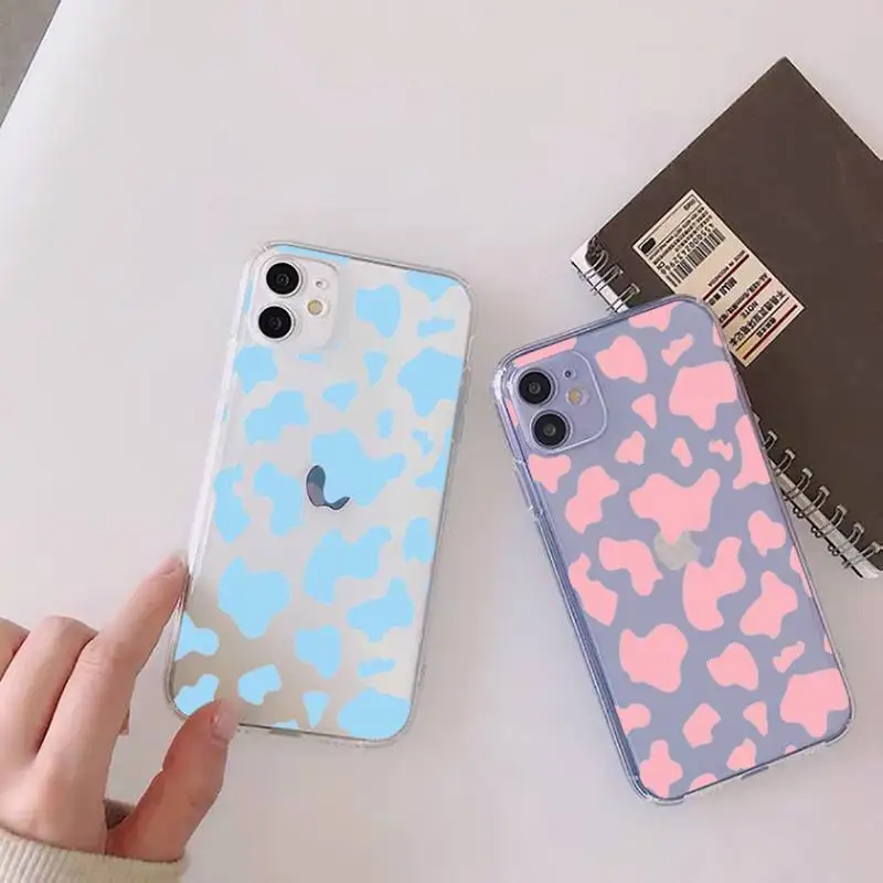 

Leopard Print Phone Case Clear Transparent for iPhone 11 12 13 mini pro XS MAX 8 7 6 6S Plus X 5S SE XR 2020