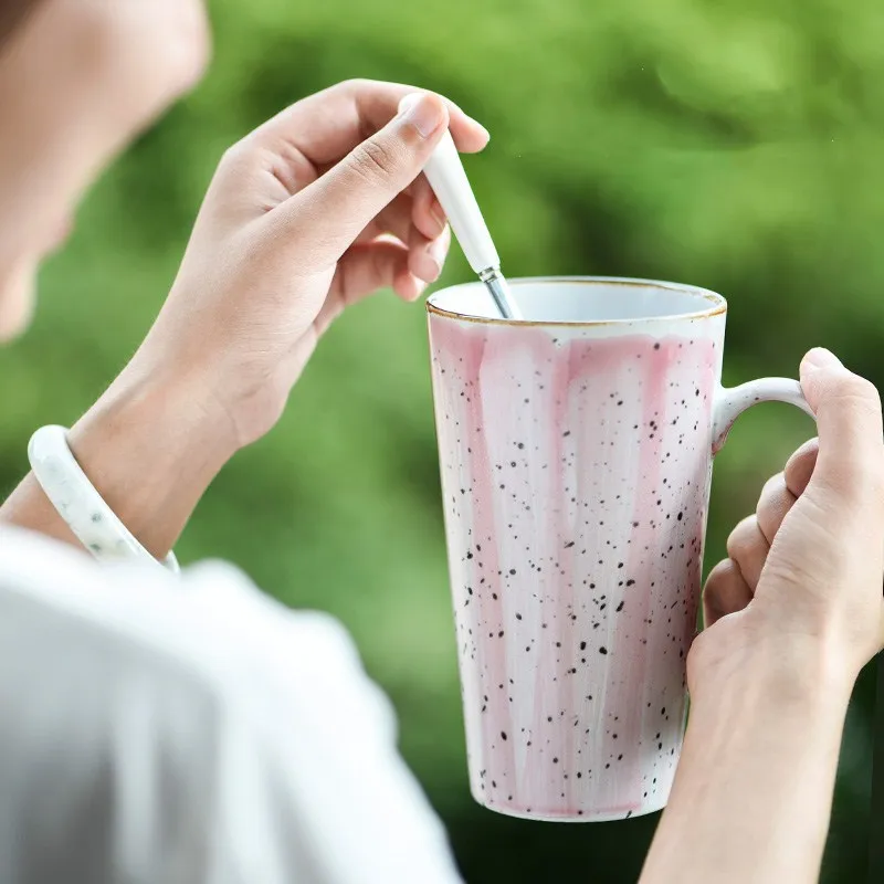 Керамическая кружка ручной росписи кофейная креативная для кофе латте капучино