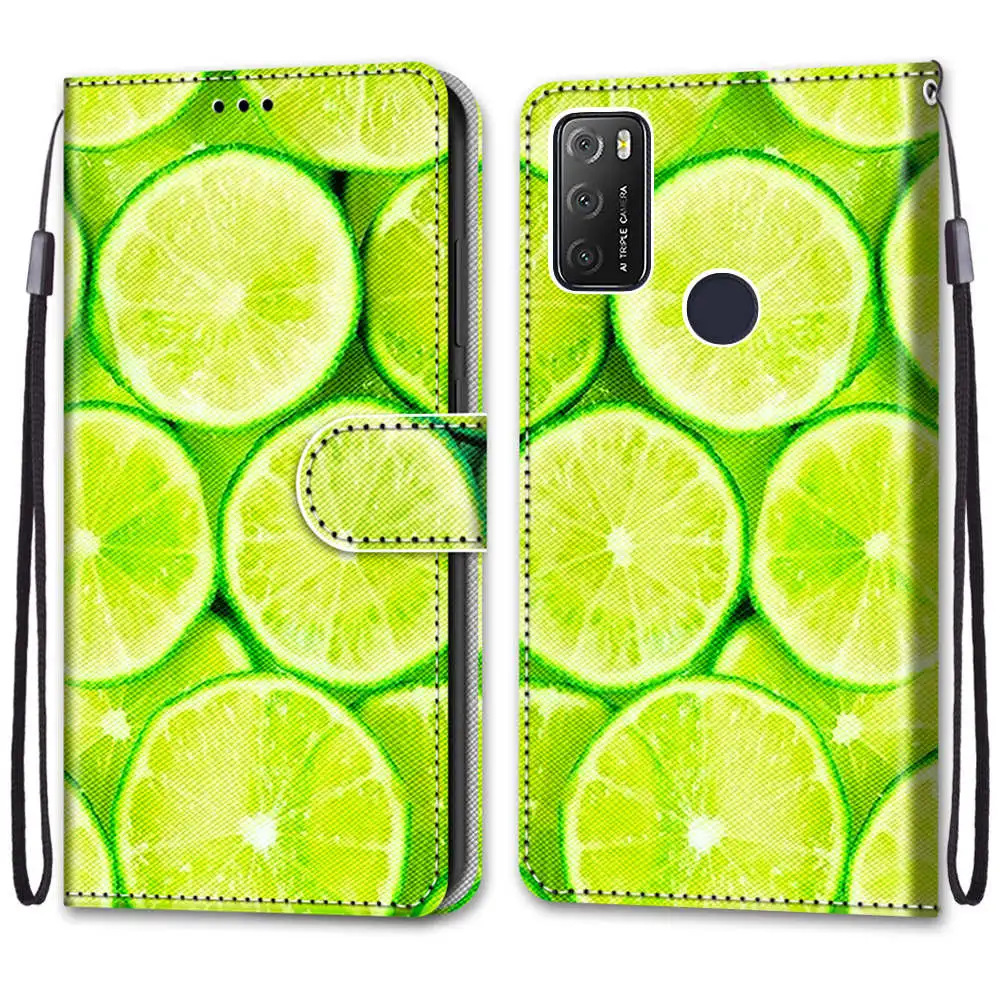 Футляр для Moto E6 Play E7 Plus G9 G8 Power кошелек с милым рисунком кошки и Льва держатель карт