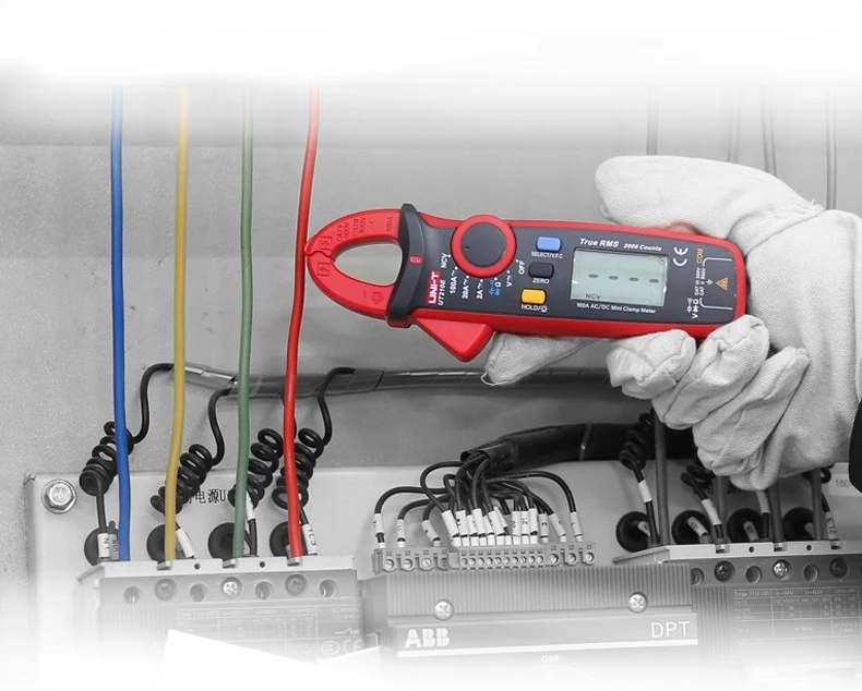 UNI-T UT210E UT210D UT210C UT210B UT210A Мини цифровой клещи True RMS Авто Диапазон AC DC Бесконтактный мультиметр тестер