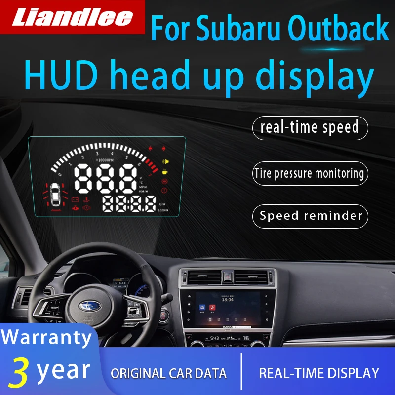 Liandlee Автомобильный дисплей HUD для Subaru Outback~ динамический компьютер для вождения HD проектор детектор с экраном
