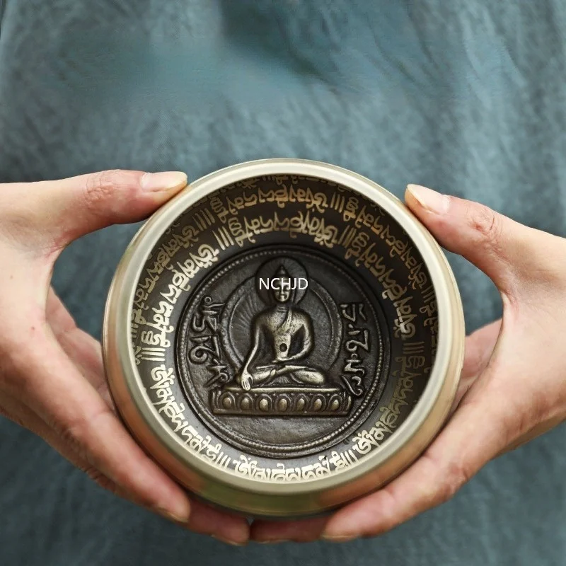 Чаша для пения тибетская 11 см декоративная медная чаша в тибетском стиле йоги