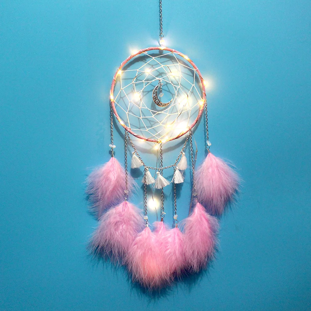 Орнамент в стиле Ловец снов Арт-подвесные украшения перо-шарик ветра сыпучий