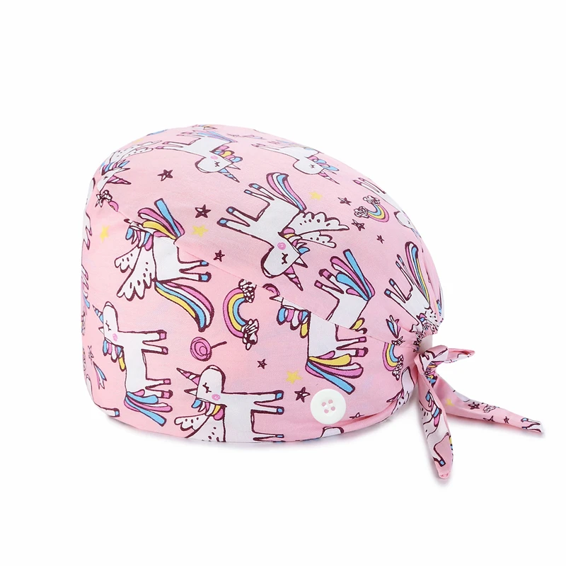 

Women Bandage Print Nurse Cap Gorro quirrgico Mujer Nurse Hat Pharmacy Nursing Cap Laboratory Pet Shop Doctor Hat Surgicals Hat