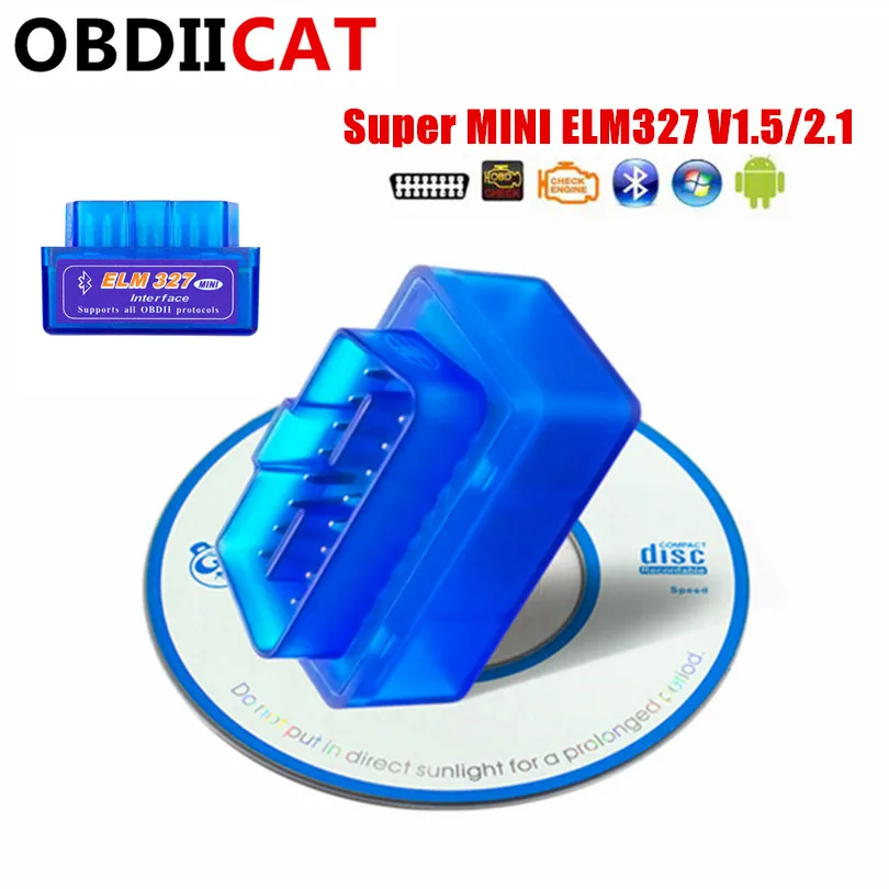 2019 Супер Мини ELM327 Bluetooth V1.5/V2.1 с чипом PIC18F25K80 OBD 2/OBDII ELM 327 для считывателя кодов Android