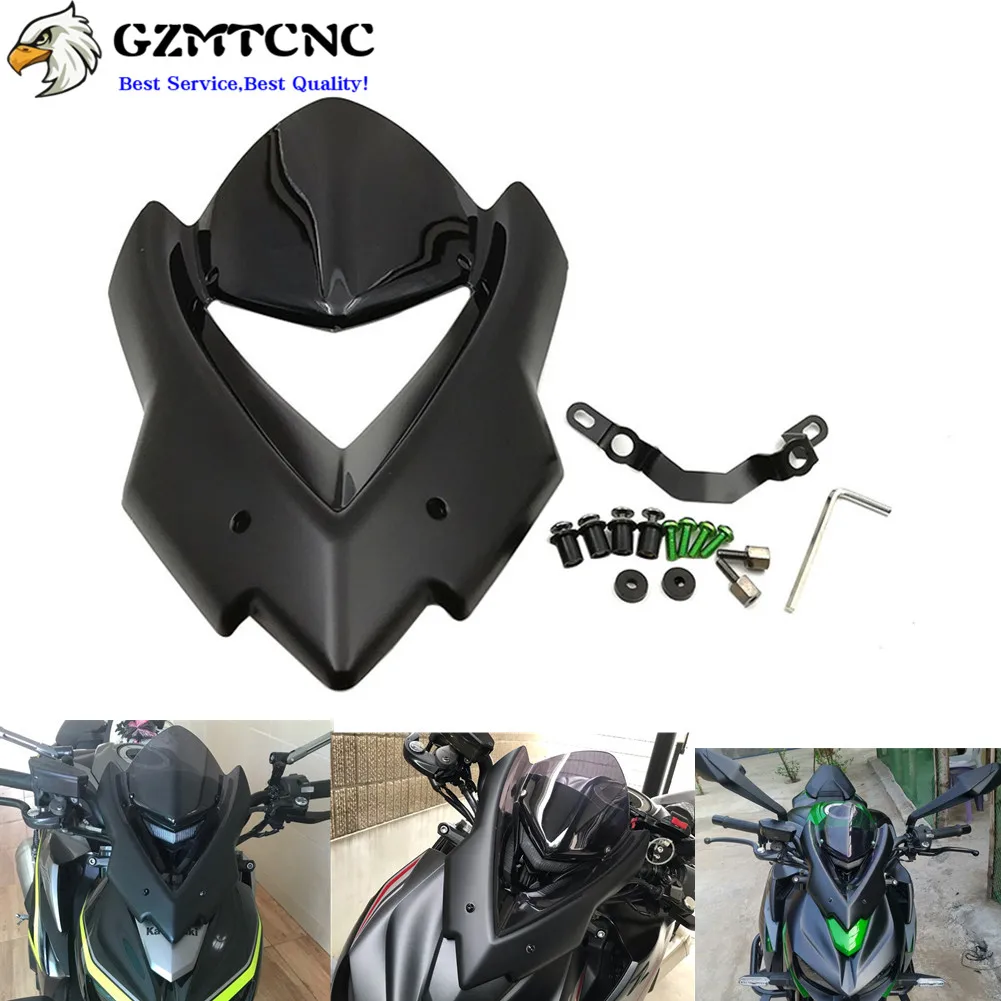Ветровое стекло с двумя пузырьками для Kawasaki Z1000 Z 1000 2014 2019 2015 2016 2017 2018 ветряные