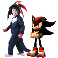 children sonic costume cosplay halloween black suit for kids carnival party suit dress up halloween carnival costumes
