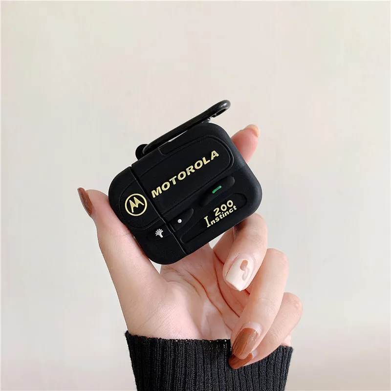 Для AirPod 2 Чехол 3D Kobito мультфильм мягкий силиконовый беспроводной чехол для